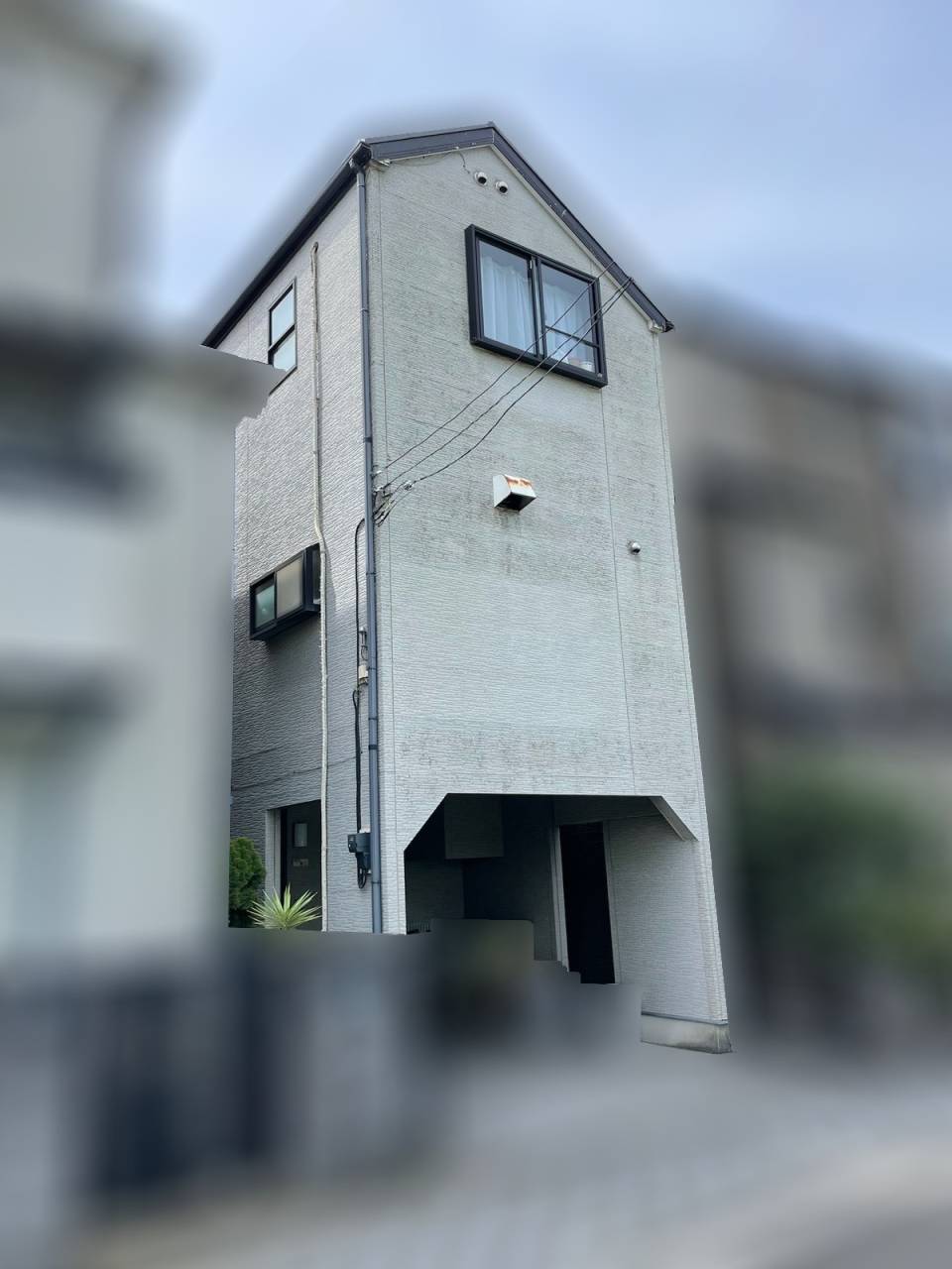 横須賀市 築20年以上3階建て屋根・外壁塗装工事